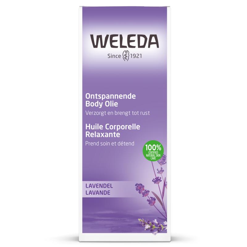 lavendel ontspannende body olie 100ml Weleda Lavendel ontspannende body olie - Afbeelding 1