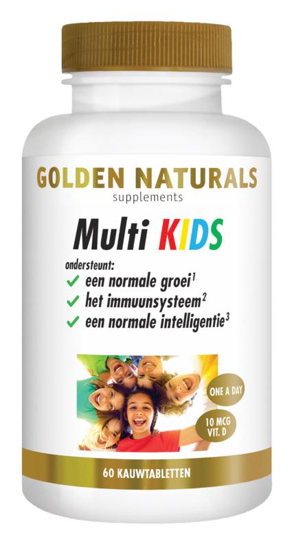 multi kids 60ktabl Golden Naturals Multi KIDS - Afbeelding 1