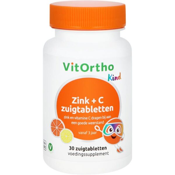 VitOrtho Zink + C Zuigtabletten kind