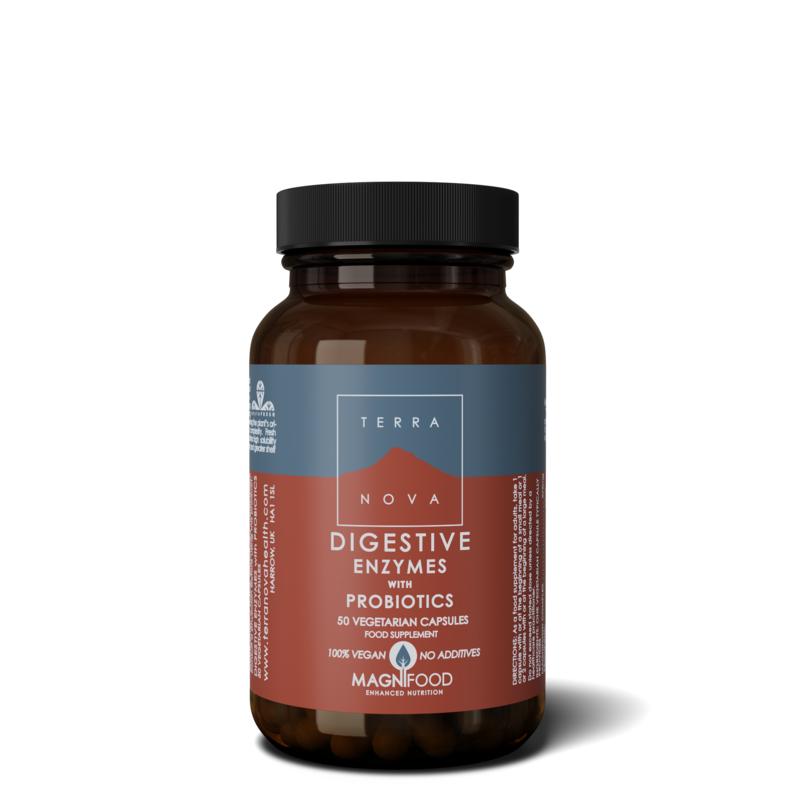 Digestive enzymes with probiotics Terranova Digestive enzymes with probiotics