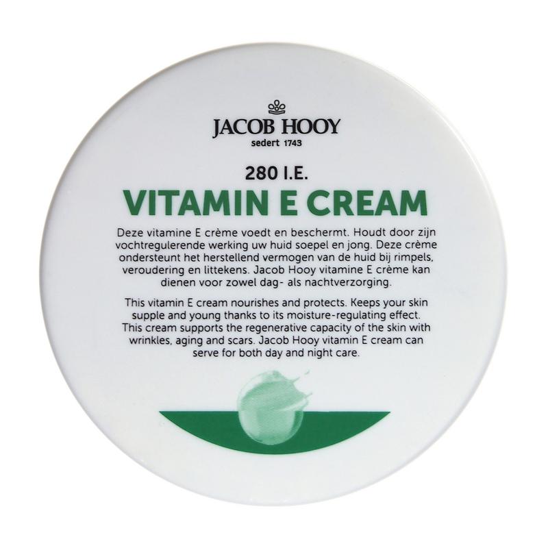 vit e creme 140gr Jacob Hooy Vitamine E Creme - Afbeelding 1